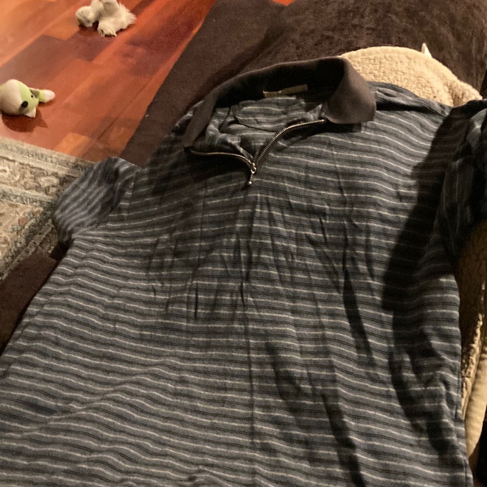 Perry Ellis polo shirt size large striped